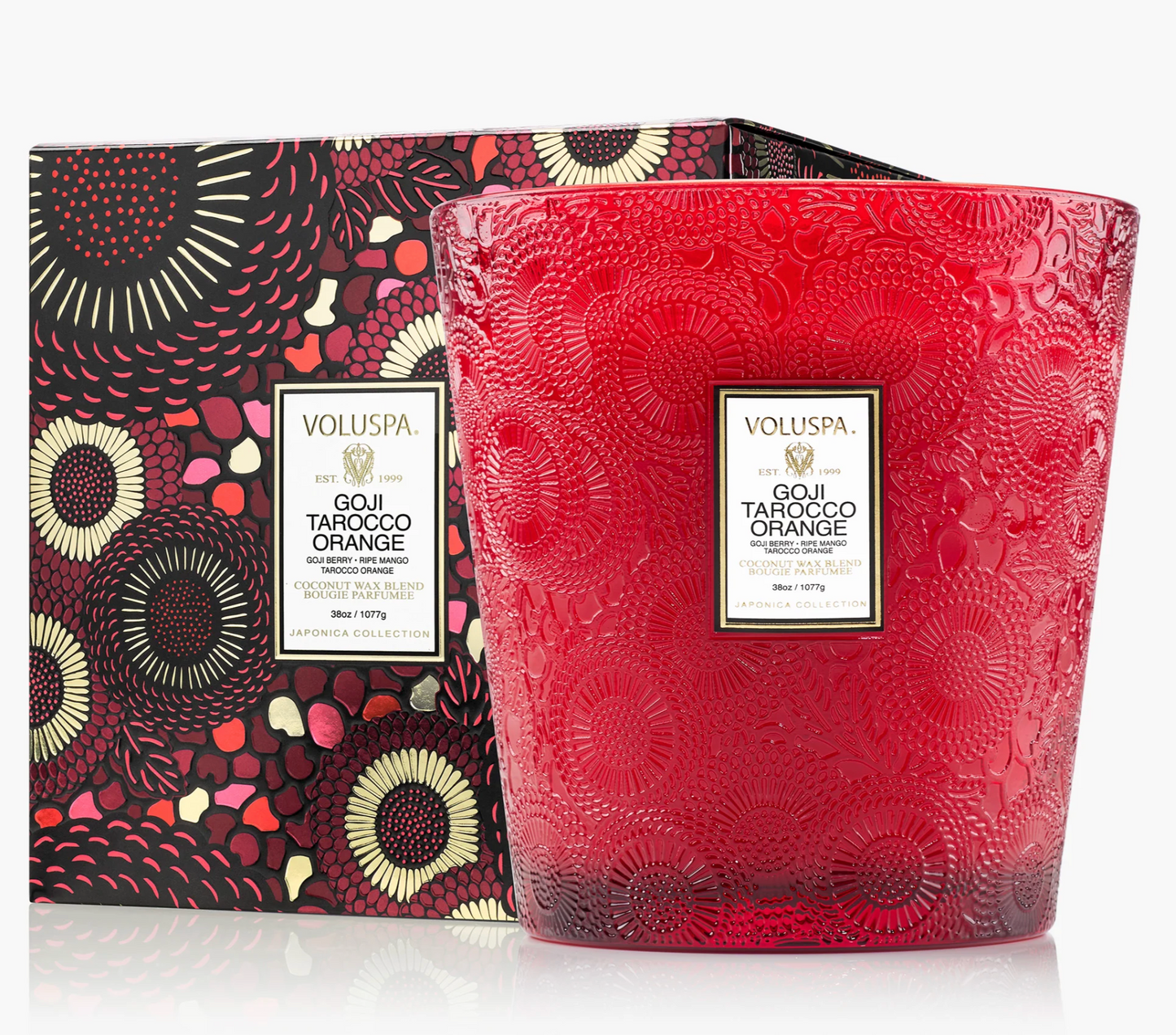 Goji Tarocco Orange 3 W Hearth Candle
