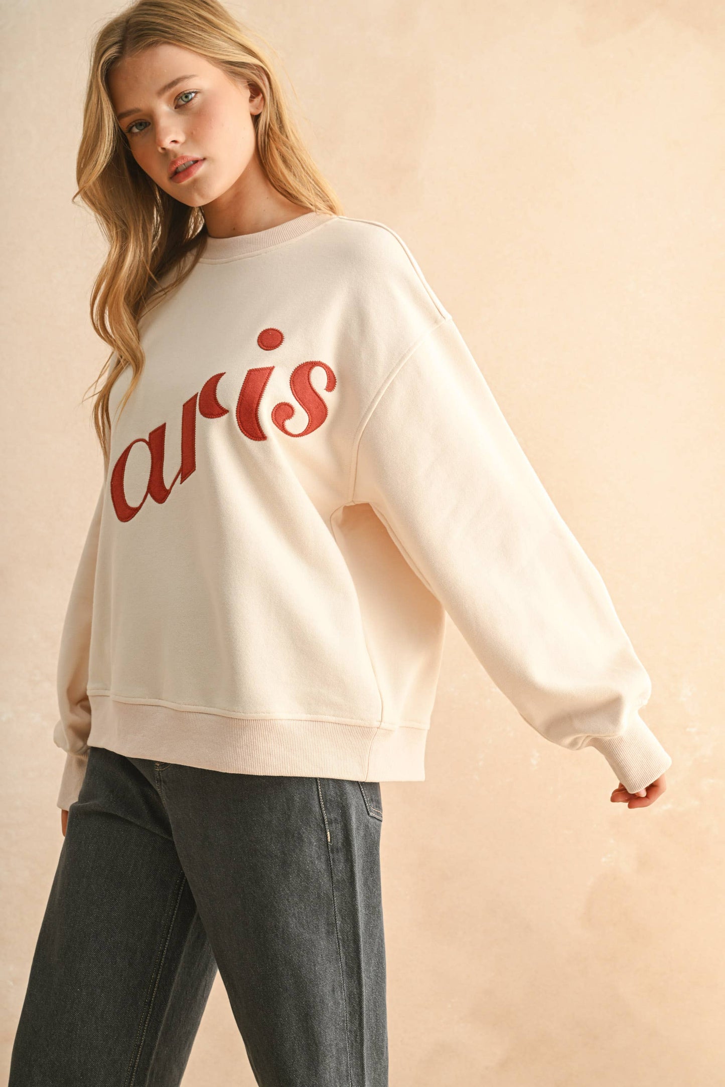 PARIS PATCH FRONT SWEATSHIRT