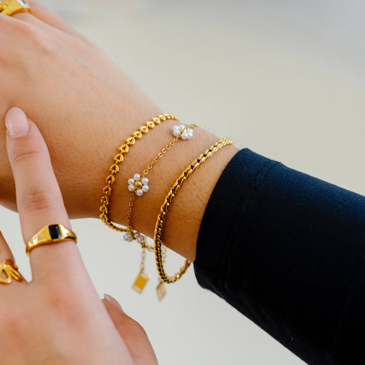 Pearl Flower Bracelet