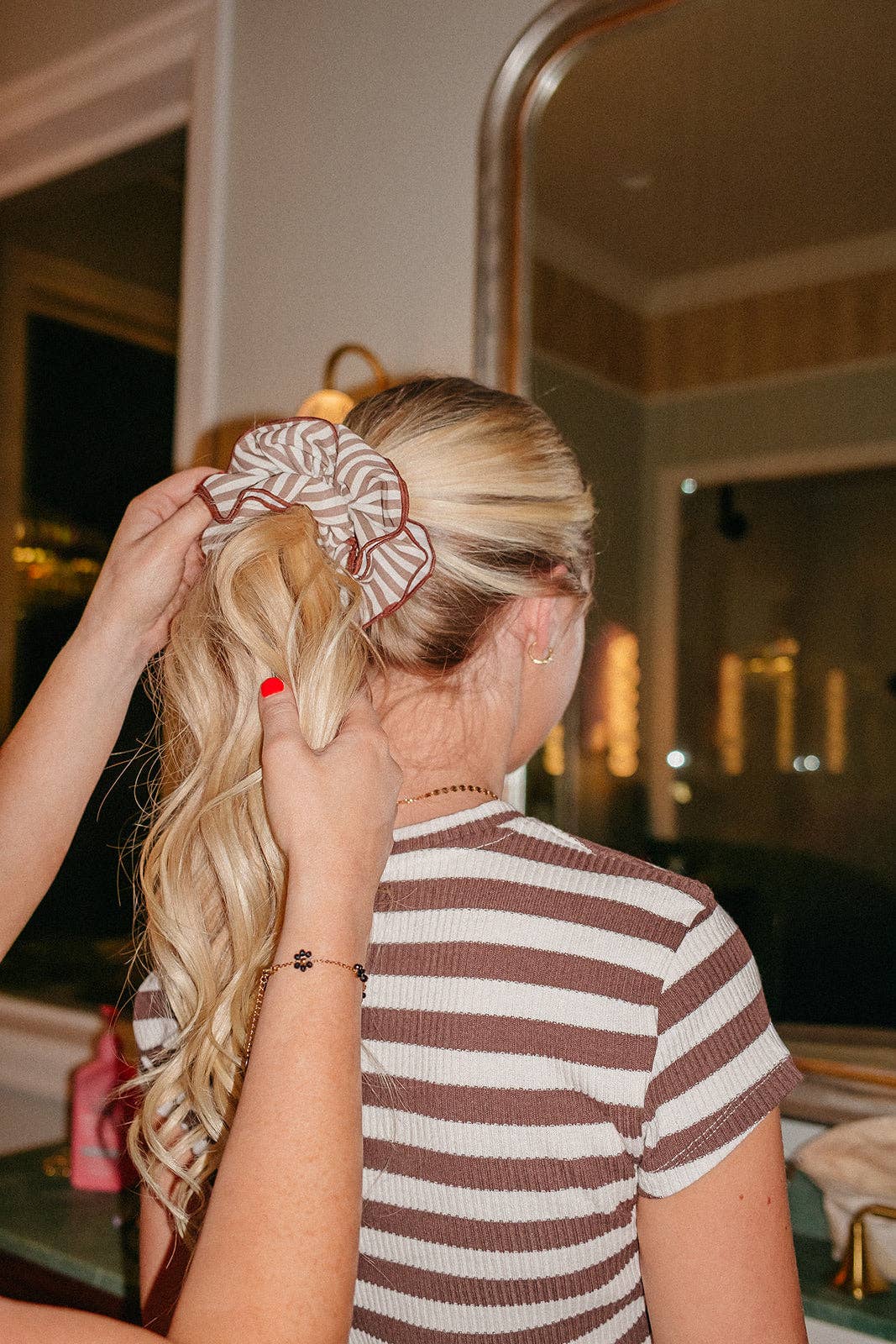 GIRLHOOD STRIPED CORSET SCRUNCHIE