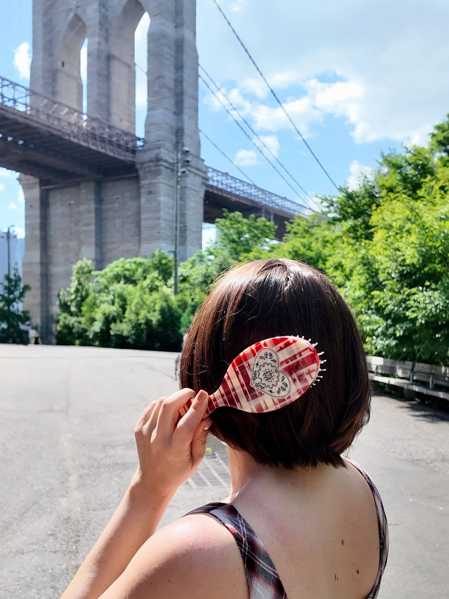 Hand-painted Paisley Heart Amazing Hair Day Brush | Eco-Friendly