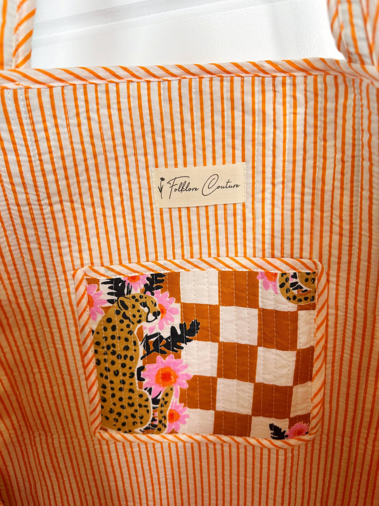 Quilted Tote Bag - Jaguar