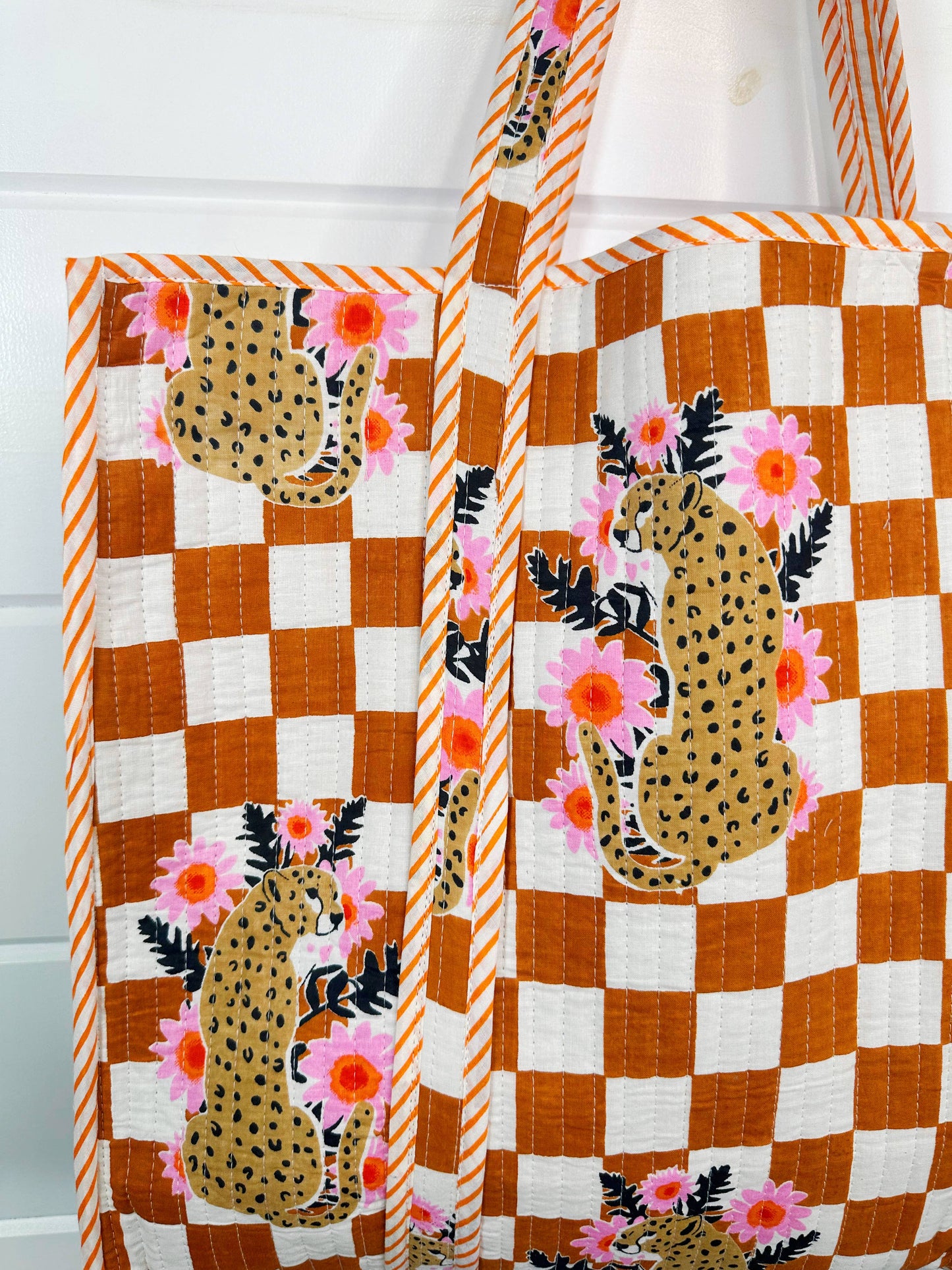 Quilted Tote Bag - Jaguar