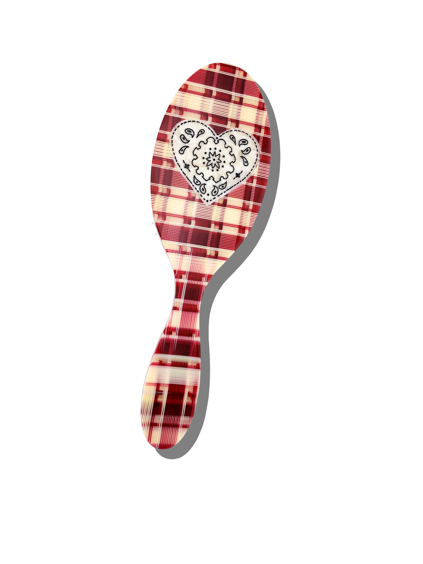 Hand-painted Paisley Heart Amazing Hair Day Brush | Eco-Friendly