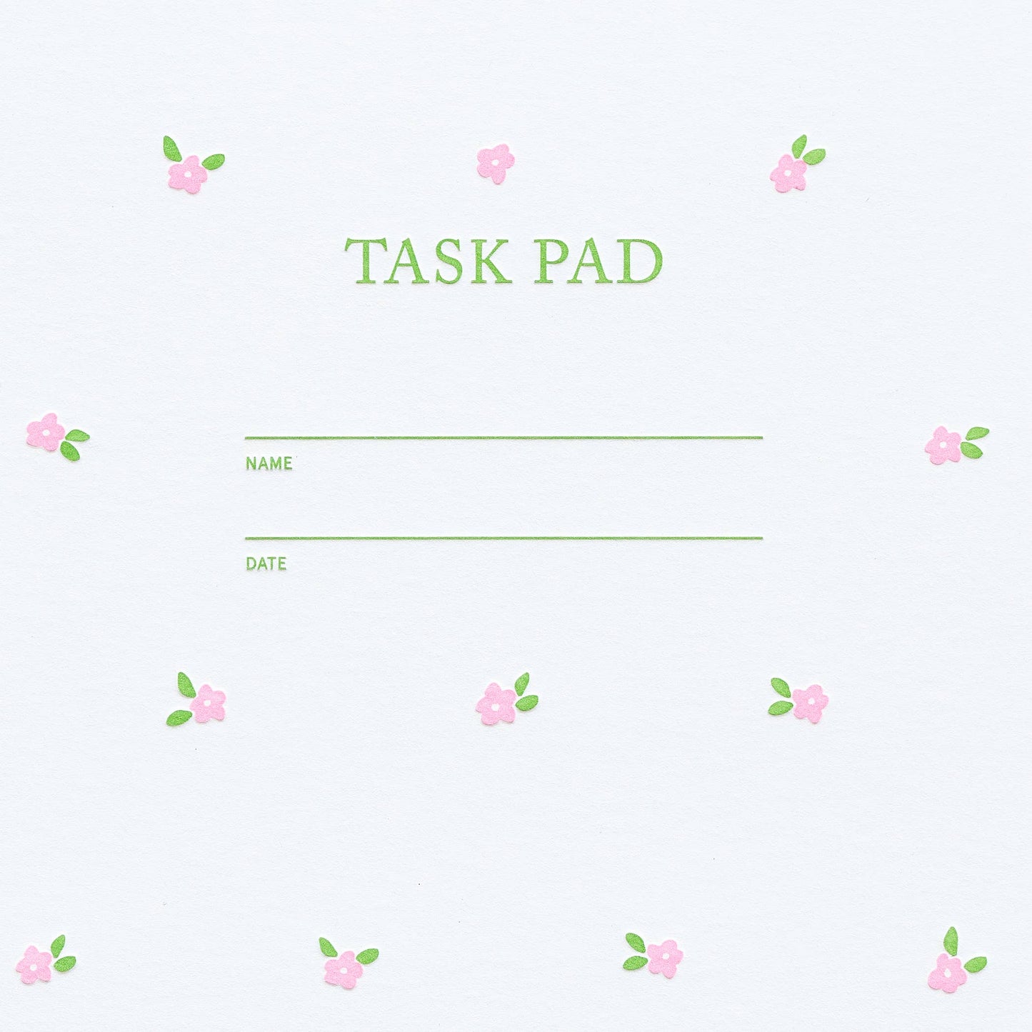 Task Pad Notebook - Mini Floral Pink
