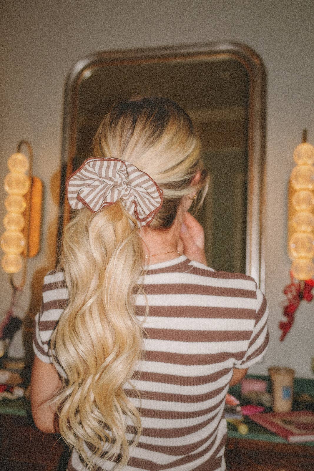 GIRLHOOD STRIPED CORSET SCRUNCHIE