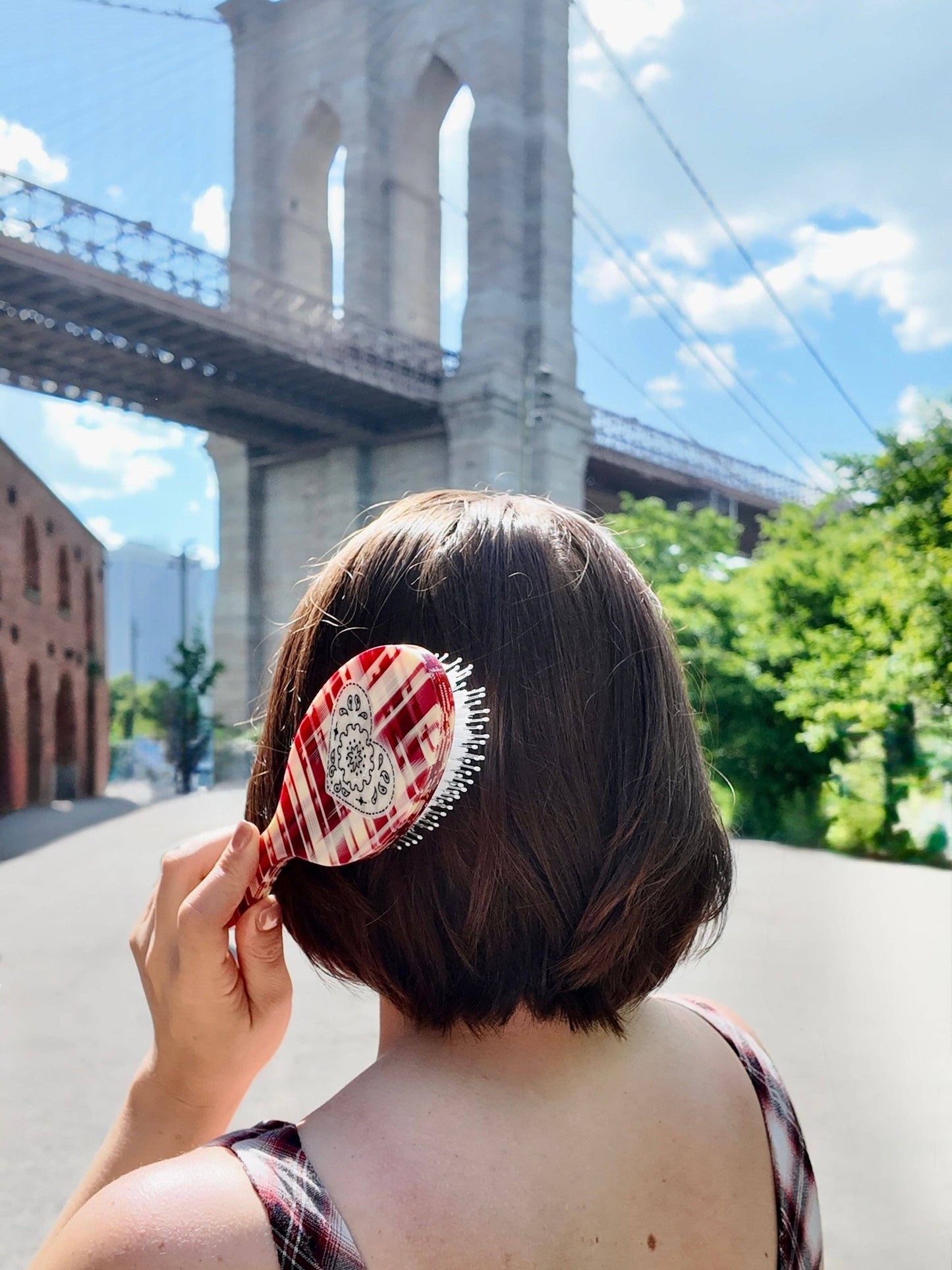 Hand-painted Paisley Heart Amazing Hair Day Brush | Eco-Friendly