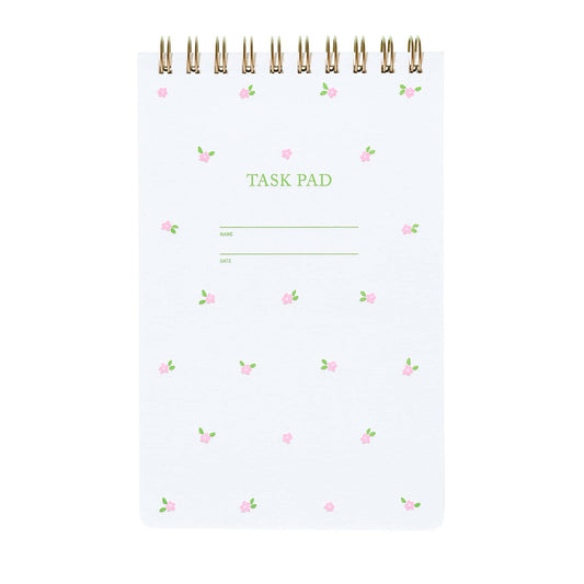 Task Pad Notebook - Mini Floral Pink
