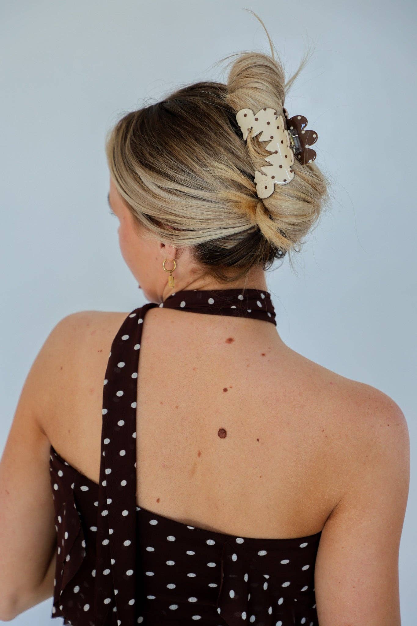 BROWN & CREAM PETAL ARCH CLAW