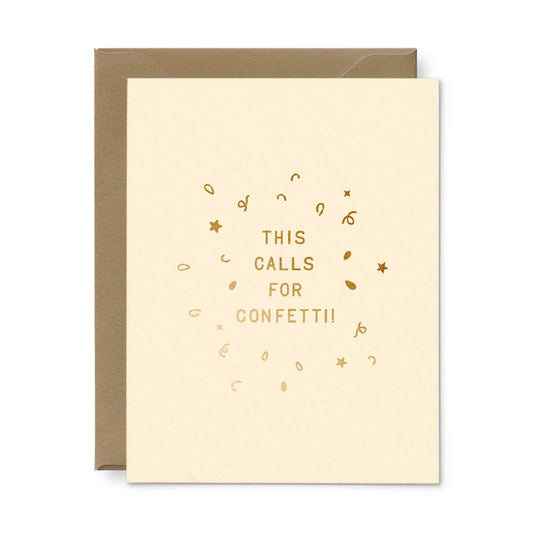 Calls For Confetti Greeting Card
