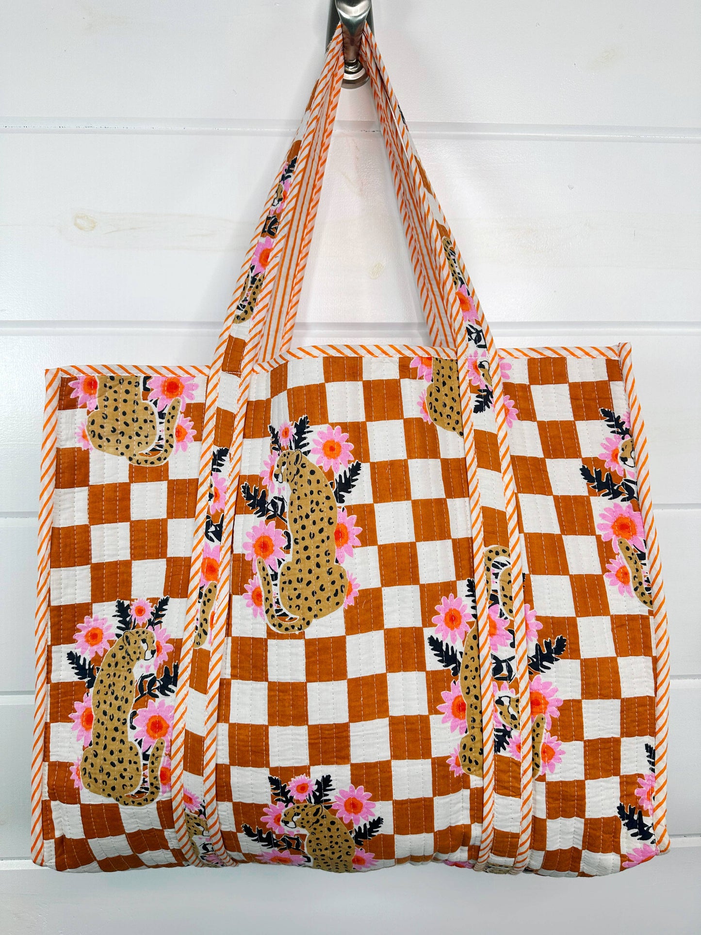 Quilted Tote Bag - Jaguar
